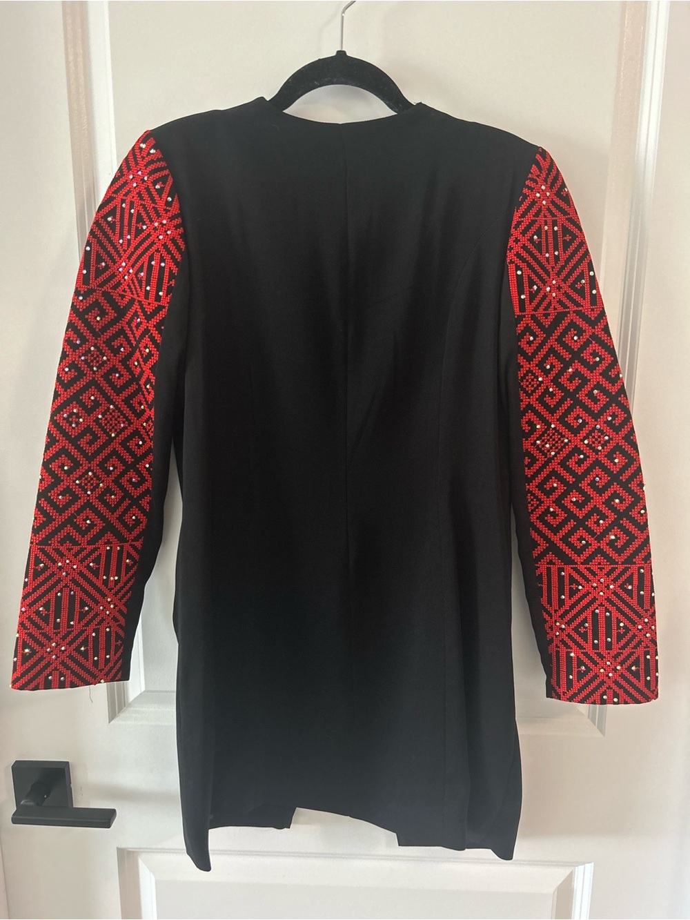 Embroidered Palestinian Jacket with Rhinestones - Picture 7 of 7
